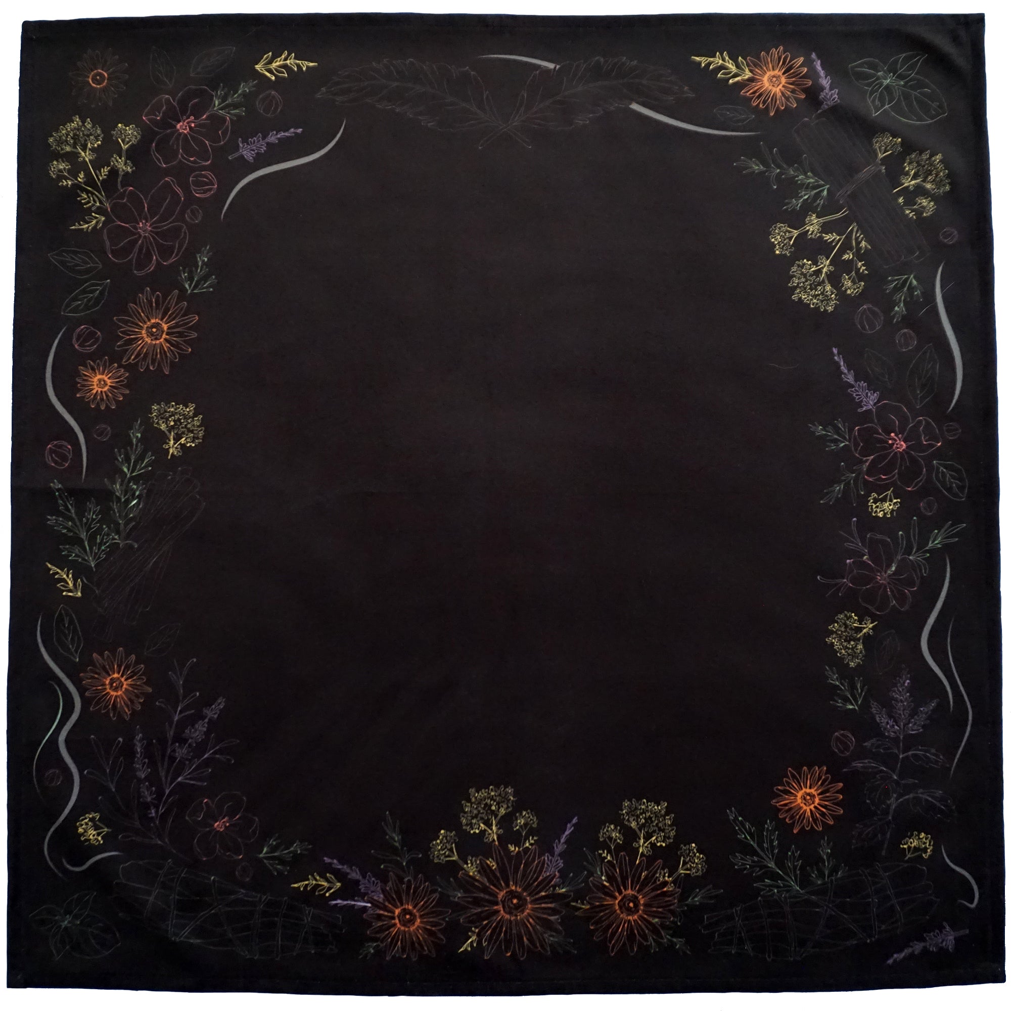 Kitchen Witch Herbology Tarot Cloth