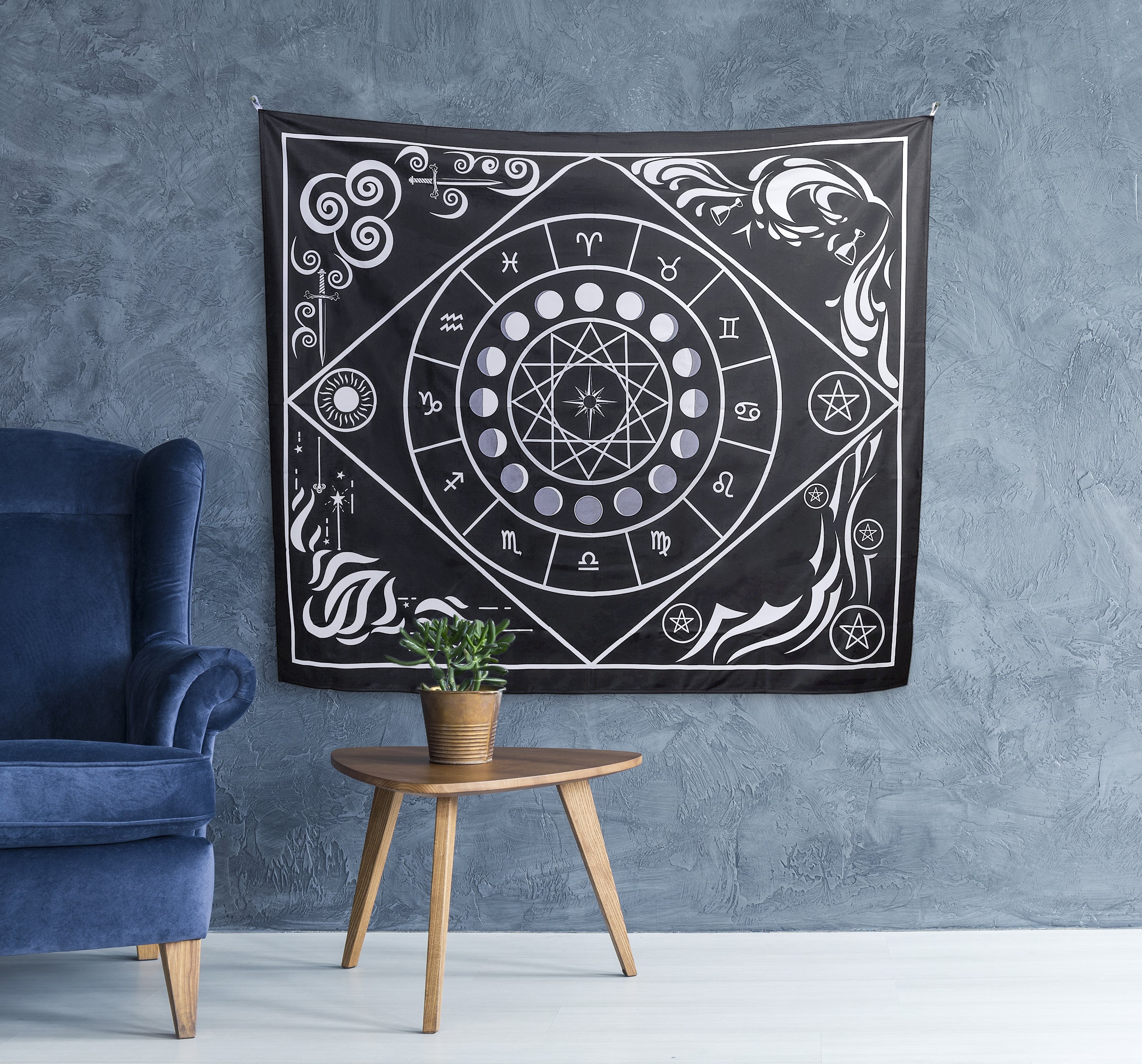 The Elements Meet the Tarot Suites Tapestry